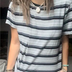 rue 21 striped oversized boyfriend shirt